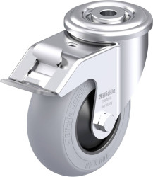 Blickle 921783 LER-POES 100KF-FI-SG Rolka obrotowa z blachy stalowej Średnica koła: 100 mm Maksymalne obciążenie: 150 kg