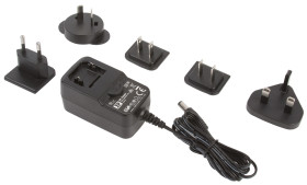 Adapter AC/DC Uwy 24V dc Iwy 1A Złącze 2,1 x 5,5 x 12 mm, biegun dodatni w środku 24W typ wtyczki: Wymienny