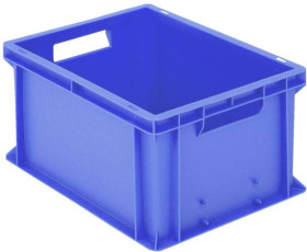 BITO Lagertechnik 1658345 Pojemnik do sztaplowania Classic nadaje się na żywność (D x S x W) 400 x 300 x 215 mm niebiesk