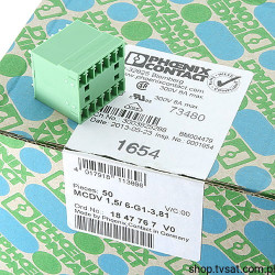 MCDV1,5-6-G1-3,81 1847767 Terminal Block 2x6 Pin THT PHOENIX