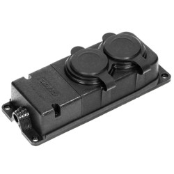 Listwa zasilająca warsztatowa gumowa 2 gniazda IP44 16A