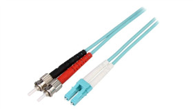 Fp3lt03 Patch Cord Światłowodowy Om3 Lc/Upc,St/Upc 3M Lszh Turkusowy