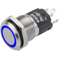 EAO 82-4151.2124 EAO Series82 82-4151.2124 Illum Button Main 16mm Flat Blue 24V