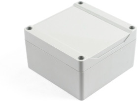 PC enclosure, (L x W x H) 105 x 105 x 60 mm, light gray (RAL 7035), IP68, 1555L2GY