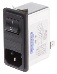 Gniazdo zasilające IEC z filtrem przeciwzakłóceniowym1 4A RS PRO Zatrzask 5 x 20mm