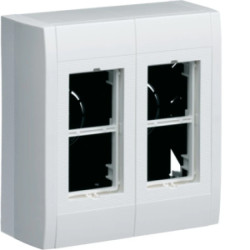 Systo Puszka instalacyjna natynkowa do 4 (2x2) modułów 45x45mm biała LPT04H