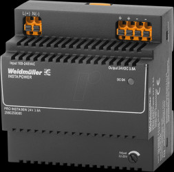 2580250000 Switching power supply for rail mounting, PRO INSTA, 90 W, 24 V,