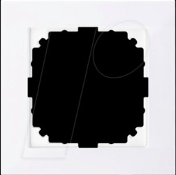 MEG4010-3625 M-PURE frame - 1-gang, active white