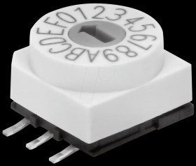 203210 Encoder switch - 16 pos., SMD, Hexa