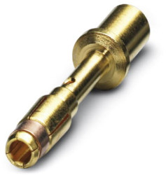 Receptacle, 4.0 mm², AWG 12, crimp connection, nickel-plated/gold-plated, 1605628
