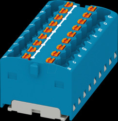 3002764 Distributor block PTFIX, 18X1.5, blue