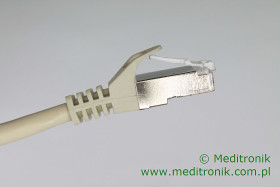 Patchcord S/FTP (SSTP) LSZH miedziany kat.6A (klasa EA) linka szary dł.10m kabe