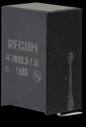 80099151 DC/DC converter R78B, 4.75-18 Vin, single, 3.3 Vout, 1.5 A, SIP