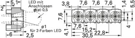 LED holder, 4-piece