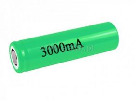 Akum. 3000mAh L18650 Li-Ion 18x65mm 3,7V
