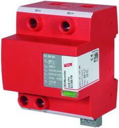 Ogranicznik przepieć B+C Typ 1+2 do ochrony instalacji PV 12,5kA 1,75kV 600V DC DEHNcombo YPV SCI 600FM 900065