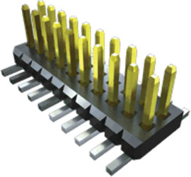 Złącze szpilkowe 10-pinowe raster: 1.0mm 2-rzędowe Samtec