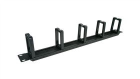 Organizator Kabli 1U 19 Z Przepustem Szczotkowym, 5 Plastikowych Uchwytów,...