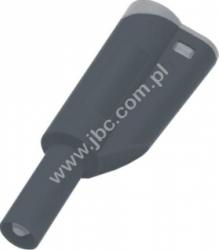 1066/S-SW Wtyk bezp. 4mm z gn.4mm, przył.lut., 36A, czarny stała tuleja osłon., 1000V/kat.II, 600V/kat.III, ELECTRO-PJP,1066/S-N