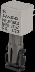HFBR-2416Z Fiber optic receive module, 820nm, 160 MBd, ST connector, miniat