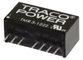 Przetwornica DC-DC, 3W, Uwe 4,5 → 18 V DC, Uwy ±5V dc, Iwy ±300mA, TRACOPOWER