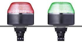 Sygnalizator 24 V AC/DC Stały Przezroczysty Montaż panelowy LED