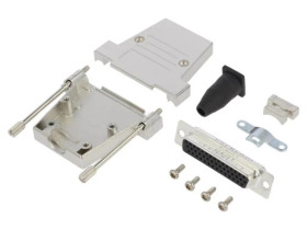 DTSL-RGLJST-44FHSL Złącze D-Sub HD żeńskie proste lutowanie na przewód UNC 4-40 PIN 44