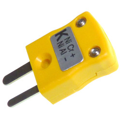 Labfacility AM-K-M Type K ANSI Miniature Thermocouple Connector In-Line Plug