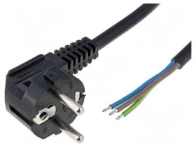 S3-3/15/4BK Kabel: 3x1,5mm2, CEE 7/7 (E/F) wtyk kątowy, 4m