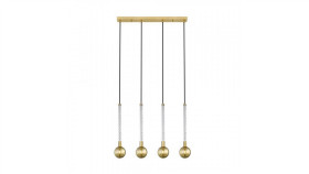 Lampa Wisząca Na Listwie Mida Eleganckie Zwisy Ze Szklanymi Kloszami G9 -...