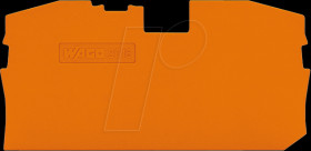 2004-1292 End plate/intermediate plate for WAGO 2004-12.., orange