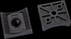 Velcro strap base, PA, black, (L x W) 29 x 26 mm, 87705060