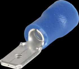 393408S Flat connector, width: 4.75 mm, blue