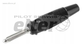 Wtyk bananowy 4mm BUELA30KBL czarny