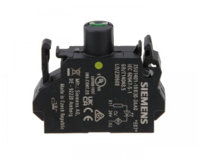 Oprawka blok LED żółty 24V AC-DC montaż czołowy przył sprężynowe SIRIUS ACT 3SU1401-1BB30-3AA0