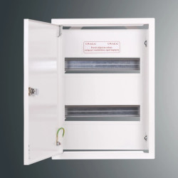 Rozdzielnica n/t modułowa RZ 4NN 2 x 12S 392x288x130 szyna TH35 IP30 RAL 9003