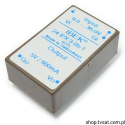 24IPX3-05-T DC-DC In 9--36V Out 5V 0.6A THT IBEK