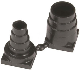 Akcesorium do złącza D-sub 15 → 37-pinowe Przelotka do Osłona tylna D-Sub HARTING