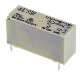 Przekaźnik mocy 24V dc SPST TE Connectivity 254mW, montaż PCB 2270Ω Otwór przezierny