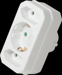 LPS221 Socket adapter, 2x CEE 7/16, 1x CEE 7/3