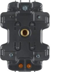 Wkładka jarzeniowa LED seryjna ze stykiem neutralnym, mechanizm, czarny