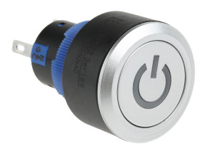 Nasadka przełącznika Chwilowy SPDT średnica wycięcia 22.2mm, montaż panelowy RS PRO