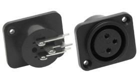 GNIAZDO MIKROFONOWE ŻEŃSKIE DO OBUDOWY PLASTIKOWE (ZLMIK-FEMGN-PLAST)