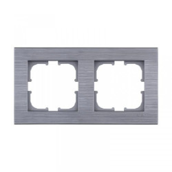 Ramka podwójna Exen seria Comfort stalowy C102/05E