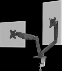 58531 Table mount 2 monitors, 17"-32", with gas pressure spring, black