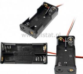 Koszyk na baterie 2xR3 ( II ) 1-strona + kable