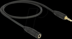 83762 Delock Stereo Jack Extension Cable 3.5 mm 3 pin male > female 0.