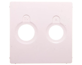 VALENA LIFE Plakietka gniazda antenowego biały 754780