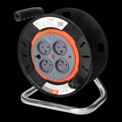 Zwijak bębnowy IP20 4x2P+Z 16A 230V H05RR-F 3x1,5mm2 25m CR-3 Virone Orno
