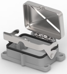 Housing, size HB48, die-cast aluminum, clip locking, IP65, T1510482000-000